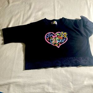 Girls vintage crop top